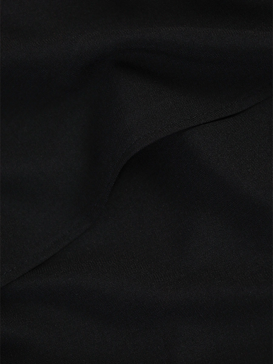 Брюки-палаццо черного цвета из смесовой вискозы